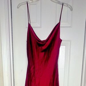 Red V.S Silk Night Gown